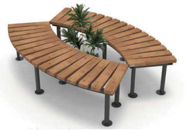 Banc en bois 2BB11