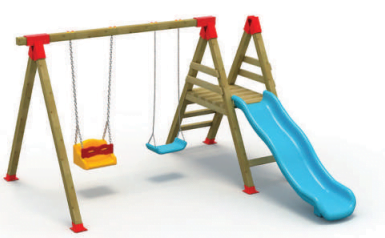 Balançoire avec toboggan B03