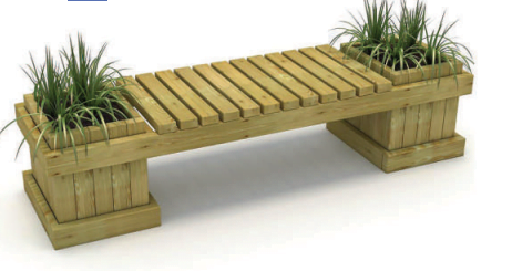 Banc en bois BB12