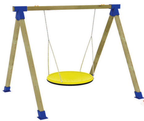 Balançoire nid en bois BN01