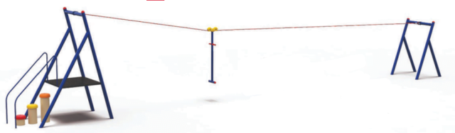 Jeu d'escalade avec filet 15 m E03