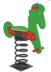 Jeu sur ressorts poney JR03