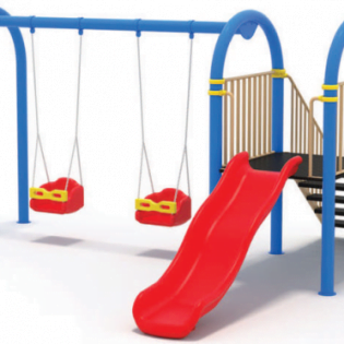 Balançoire en métal B08