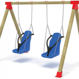Balançoire en bois handicapés BH01