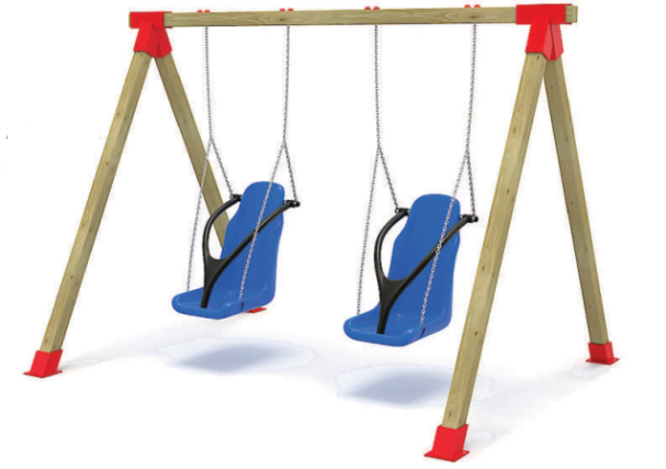Balançoire en bois handicapés BH01