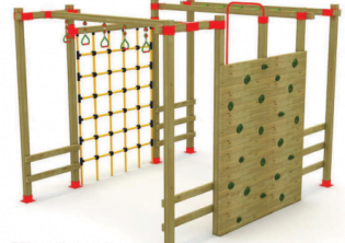 Jeu d'escalade en bois E02