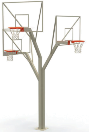 Triple Panneaux de basketball P02