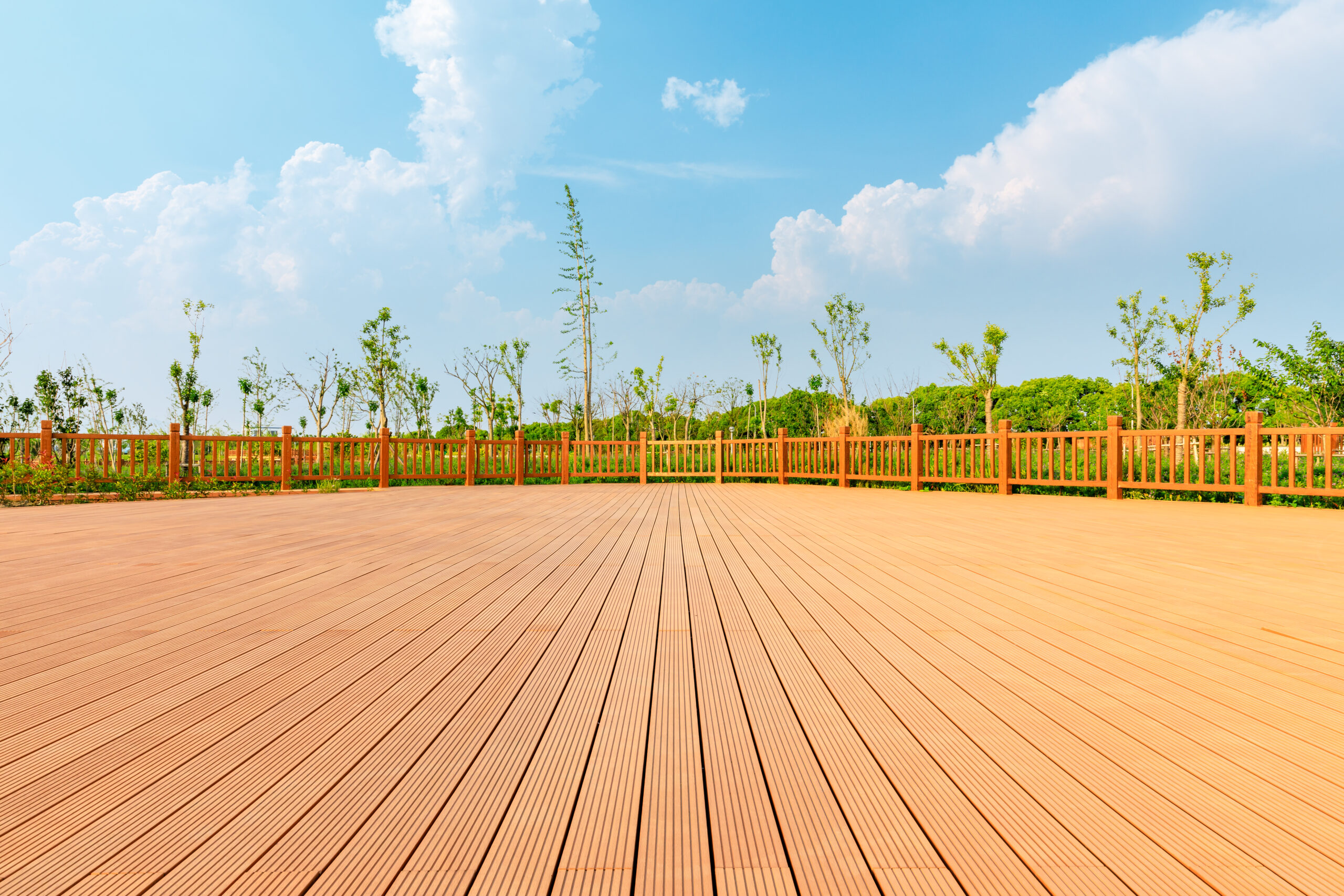 Wooden platforms and beautiful sky clouds Wooden platforms and beautiful sky clouds natural landscape