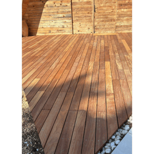 Mibawood Planche en Bois Tropical - Naturel Sauvage - Tali