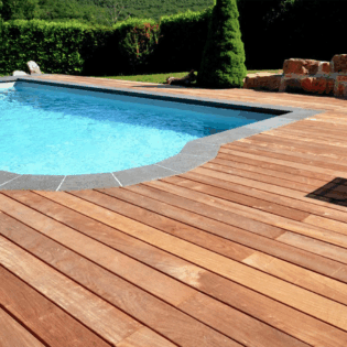 Mibawood Planche en Bois Tropical - Rouge Sauvage - Mukulungu